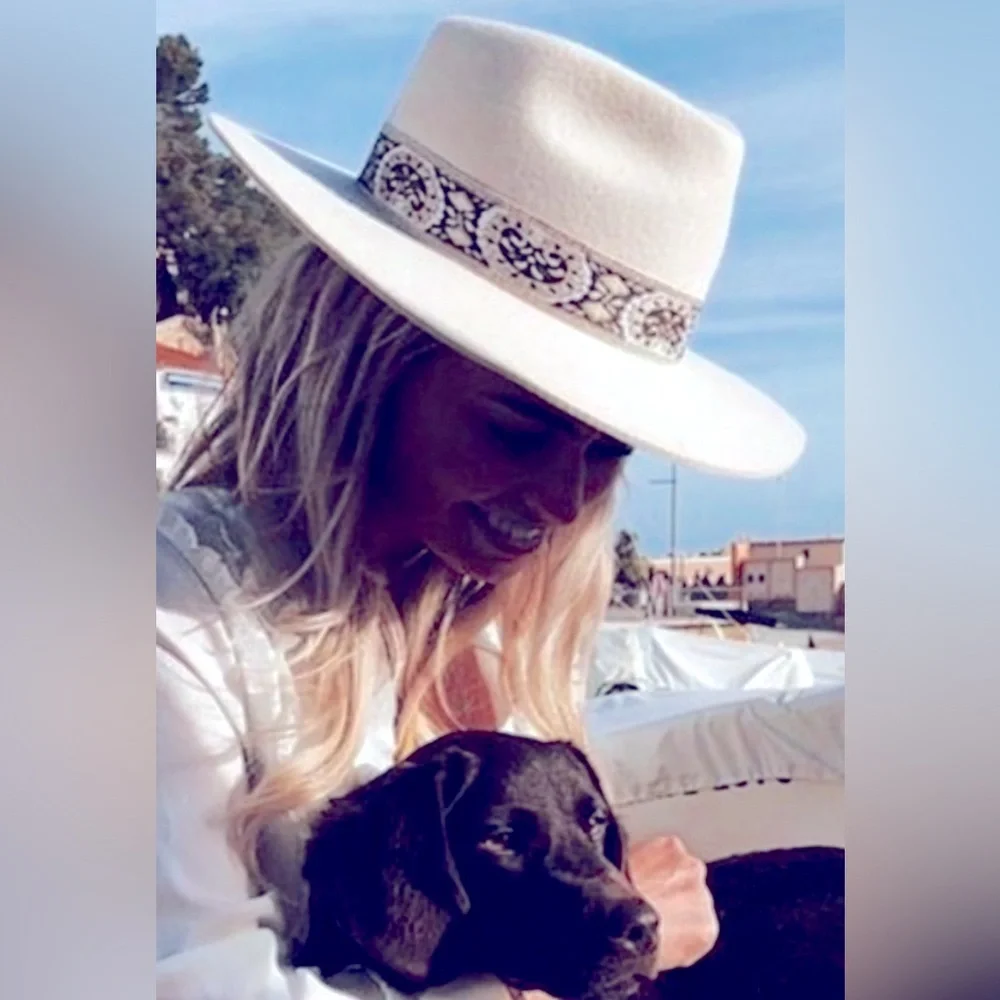 NEW Lack of Color The Beverly Fedora Hat in Ivory - Picture 6 of 11